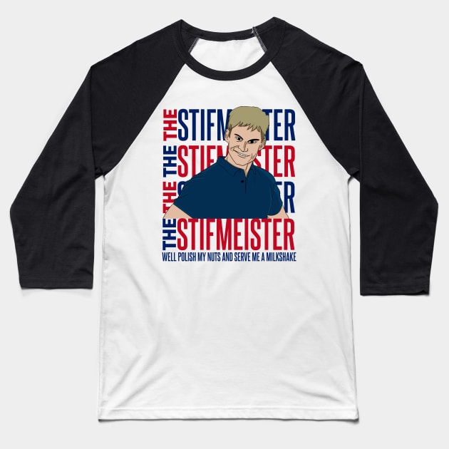 The Stifmeister Baseball T-Shirt by Meta Cortex